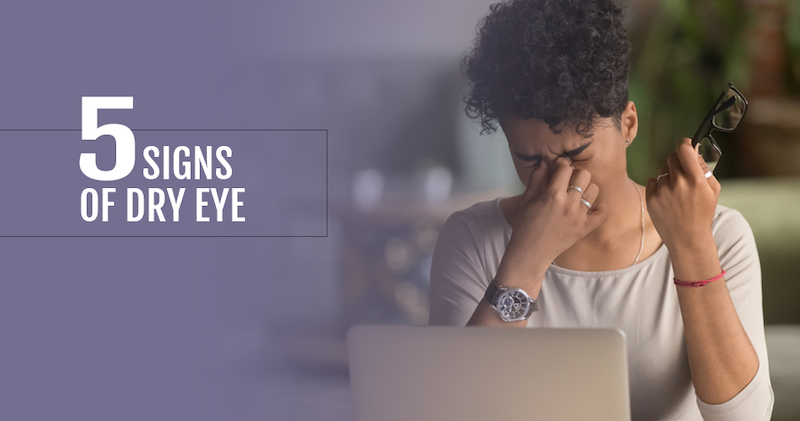 5 signs of dry eye